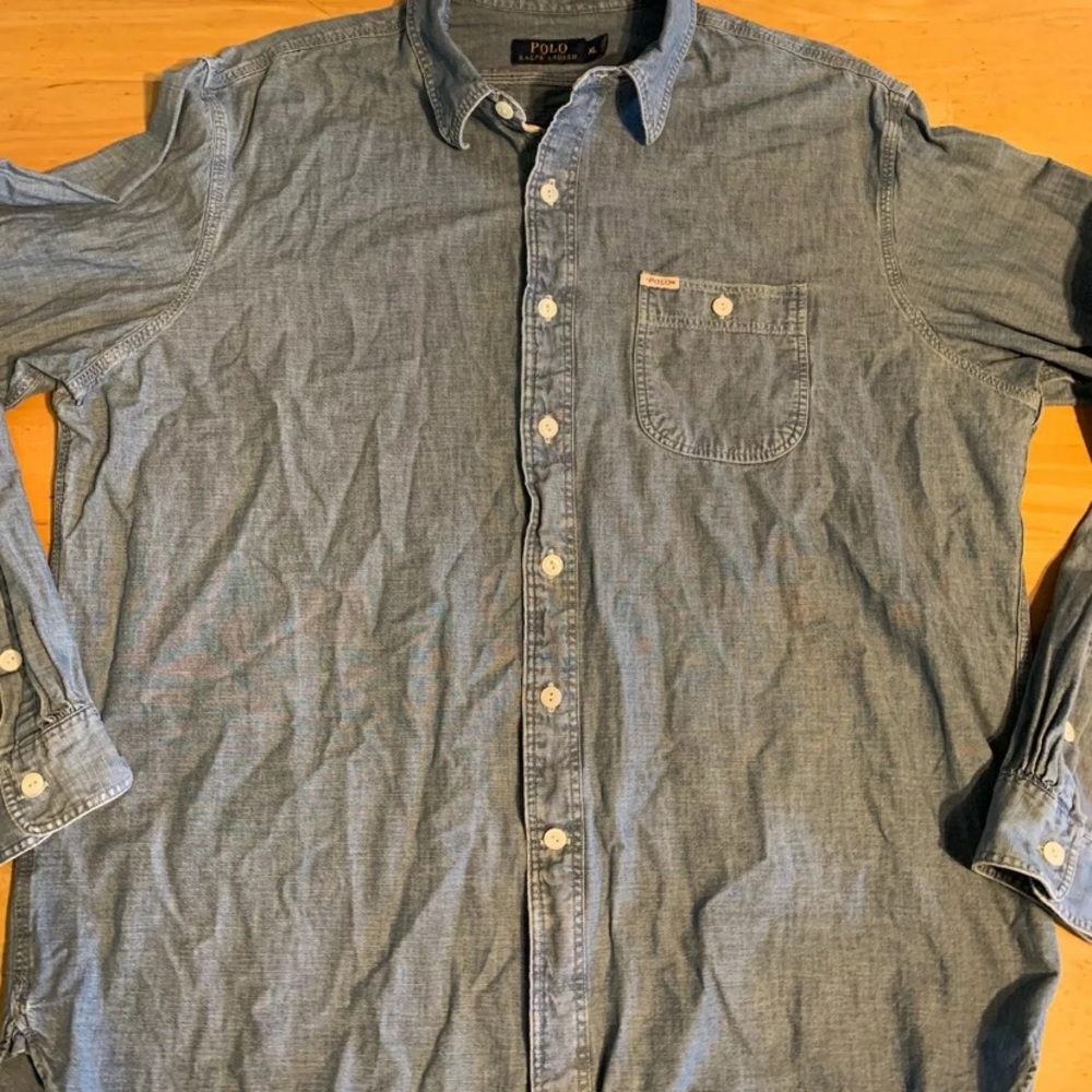 Polo Ralph Lauren XL L/S Denim Button Up Shirt